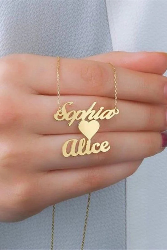 Double name necklace